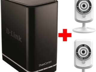 NAS dlink DNS‑320L mas dos camaras IP DCS-924L