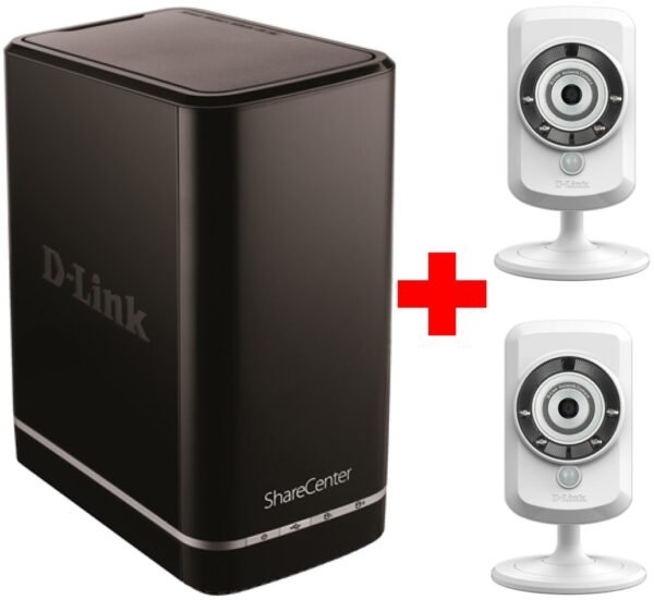 NAS dlink DNS‑320L mas dos camaras IP DCS-924L