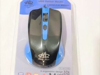 Mouse USB Heng Lian Negro con Azul