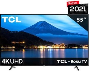 Smart TV Led TCL de 55" 4K UHD Roku TV