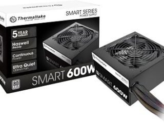 Fuente de poder Thermaltake Smart de 600W 80 Plus