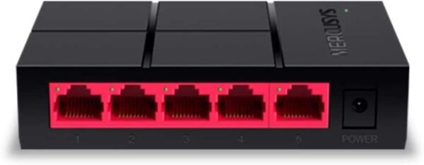 Switch 5 Puertos Gigabit Mercusys Negro