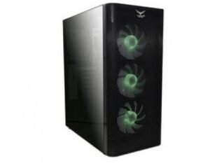 Gabinete Naceb Zed con Ventana RGB, Full-Tower, ATX, USB 3.0, sin Fuente, 3 Ventiladores RGB Instalados, Negro