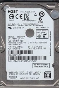 Disco Duro 750Gb Hitachi 2.5" - Usado