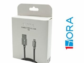 Cable Usb Tipo C 2.4A Gris 1Hora 1M