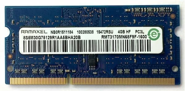 Memoria Ram Ramaxel 4Gb DDR3 1600Mhz - Usado