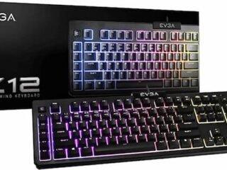 Teclado EVGA Z12 RGB LED retroiluminado RGB Negro