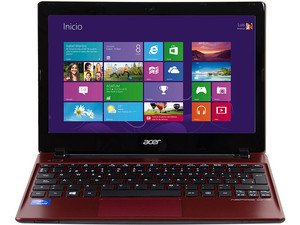 Laptop Acer Aspire ONE Intel Celeron 1.1 GHz 2 GB Disco Duro de 500 GB Pantalla HD LED de 11.6" Windows 7 Pro 64 Bits