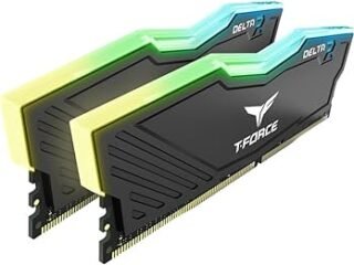 Kit De Memoria Ram T-Force Delta 16GB 2x8GB RGB DDR4 3200MHZ Para PC