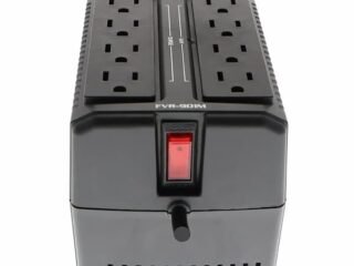 Regulador Forza 900VA 450W 8 Contactos Negro