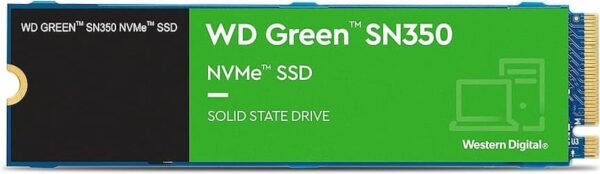 SSD M2 NVME Western Digital Green 1TB Pcie 3.0 1850/2400 Mbps