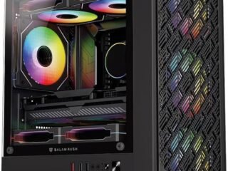 Gabinete Gamer Compact Mini Torre Nitrox Edge Aircool 4700A Negro