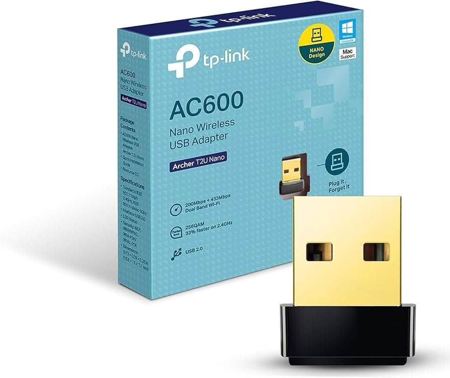 Adaptador De Red Usb Tp-Link Archer T2ub Nano Dual Band + Bluetooth 4.2 Adaptador De Red Usb Tp-Link Archer T2ub Nano Dual Band + Bluetooth 4.2
